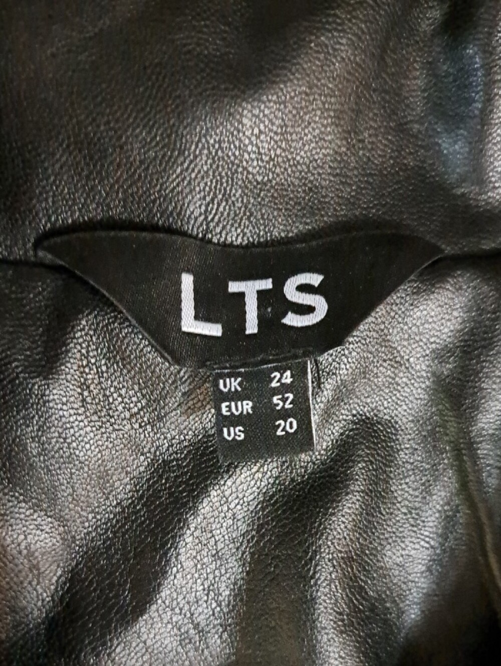 Women’s Black Faux Leather Moto Jacket with Zip Pockets - Picture 2 of 7